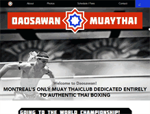 Tablet Screenshot of daosawanmuaythai.ca